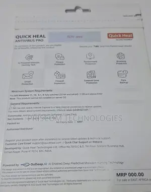 Quick Heal Antivirus Pro 3 PC/ 1 Year License