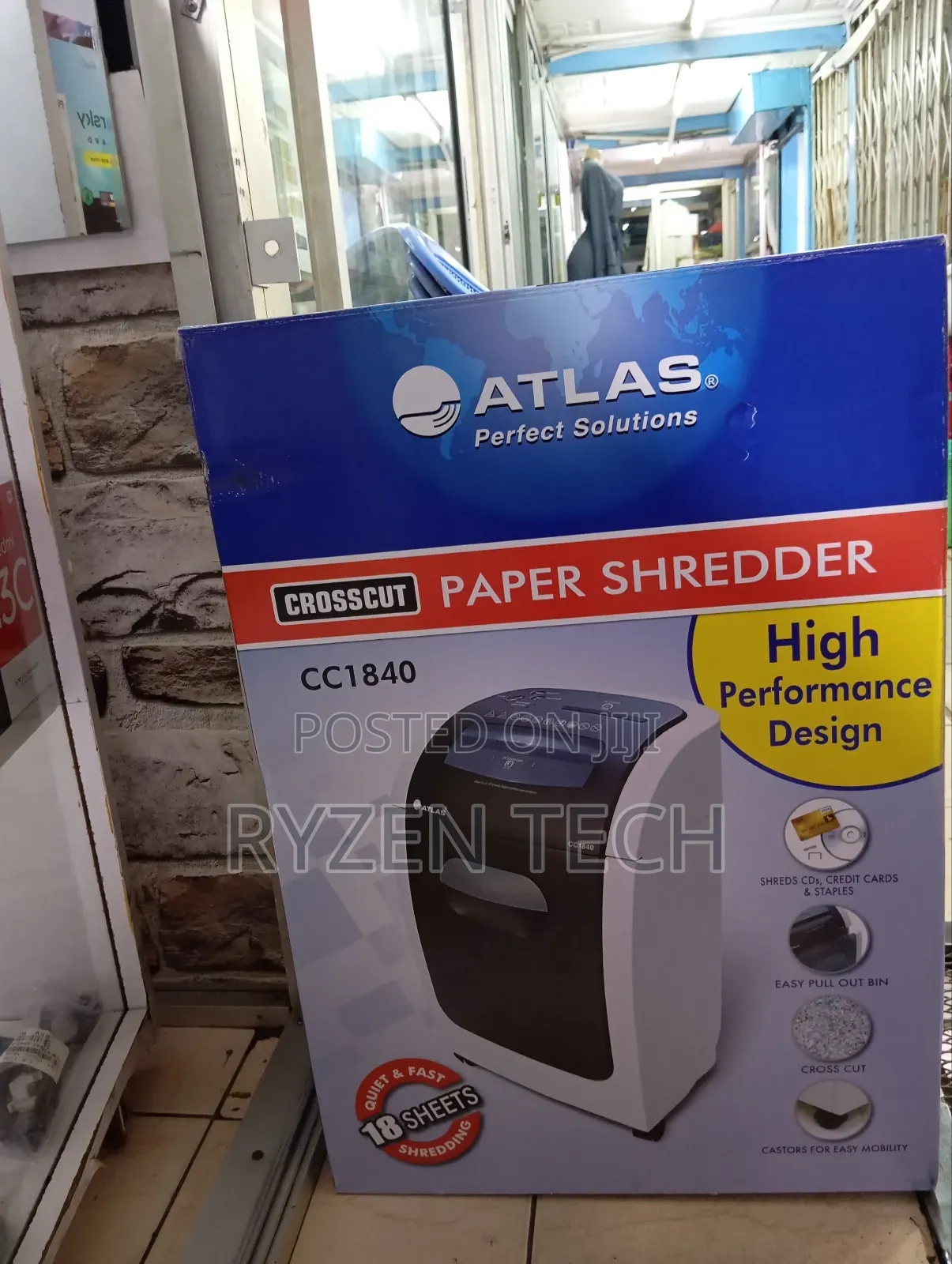 Atlas 18 Sheets Paper Shredder/ Atlas Cc1840 Paper Shredder.