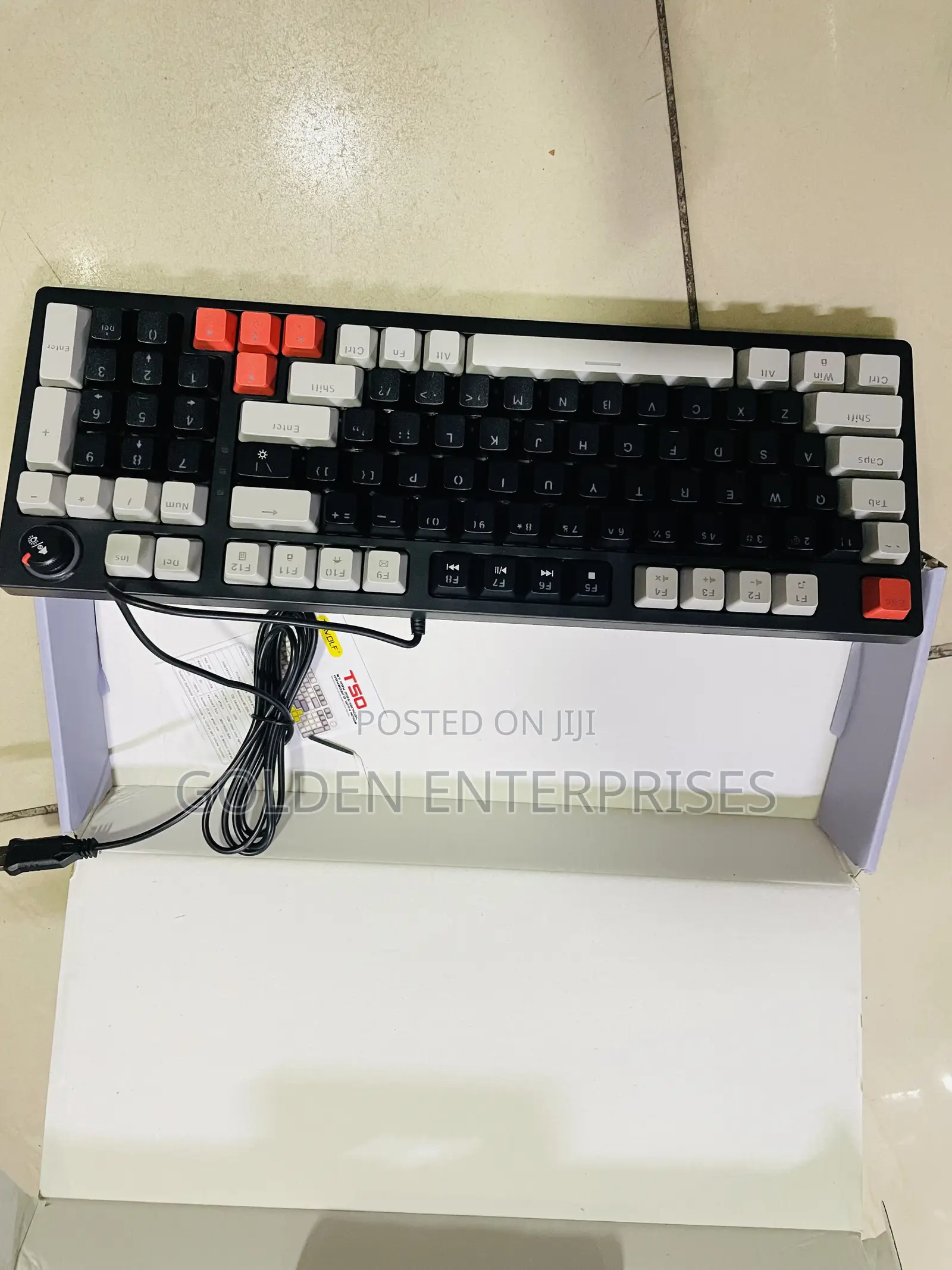 Grey Black Blue Switch Mechanic Keyboard