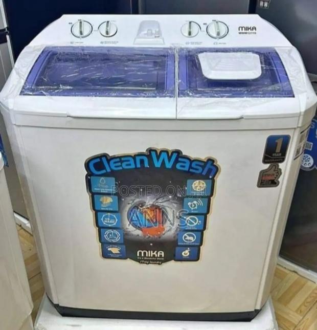 Mika Twin-Tub 10kgs Washer With Spinner Air Dry