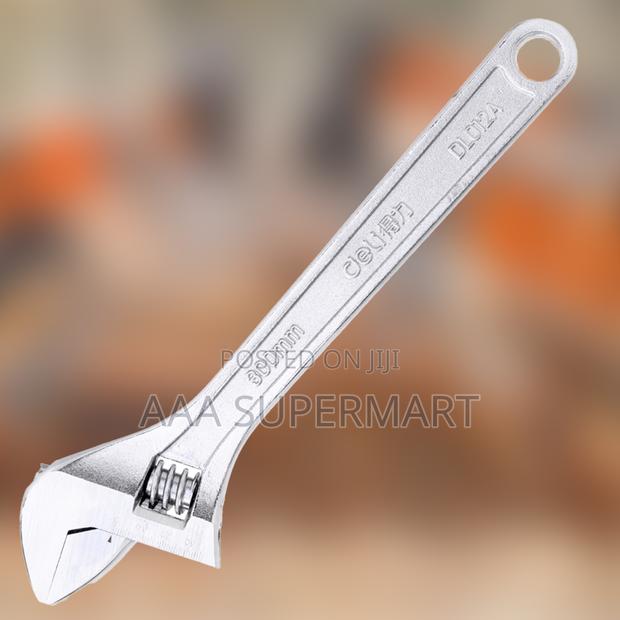 Deli Tools EDL012A Adjustable Wrench - main view