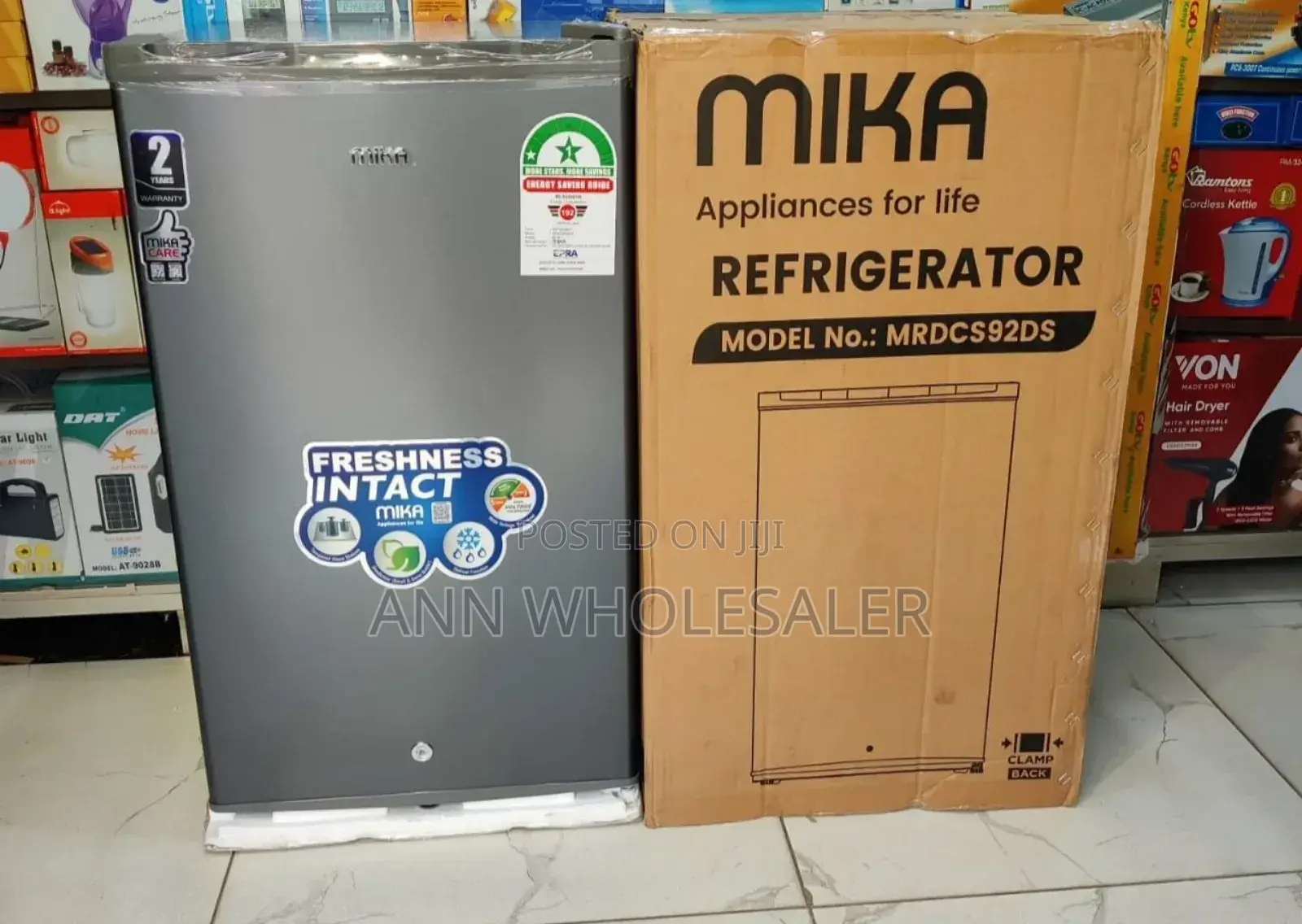 *Mika 92liters Fridge Single Door