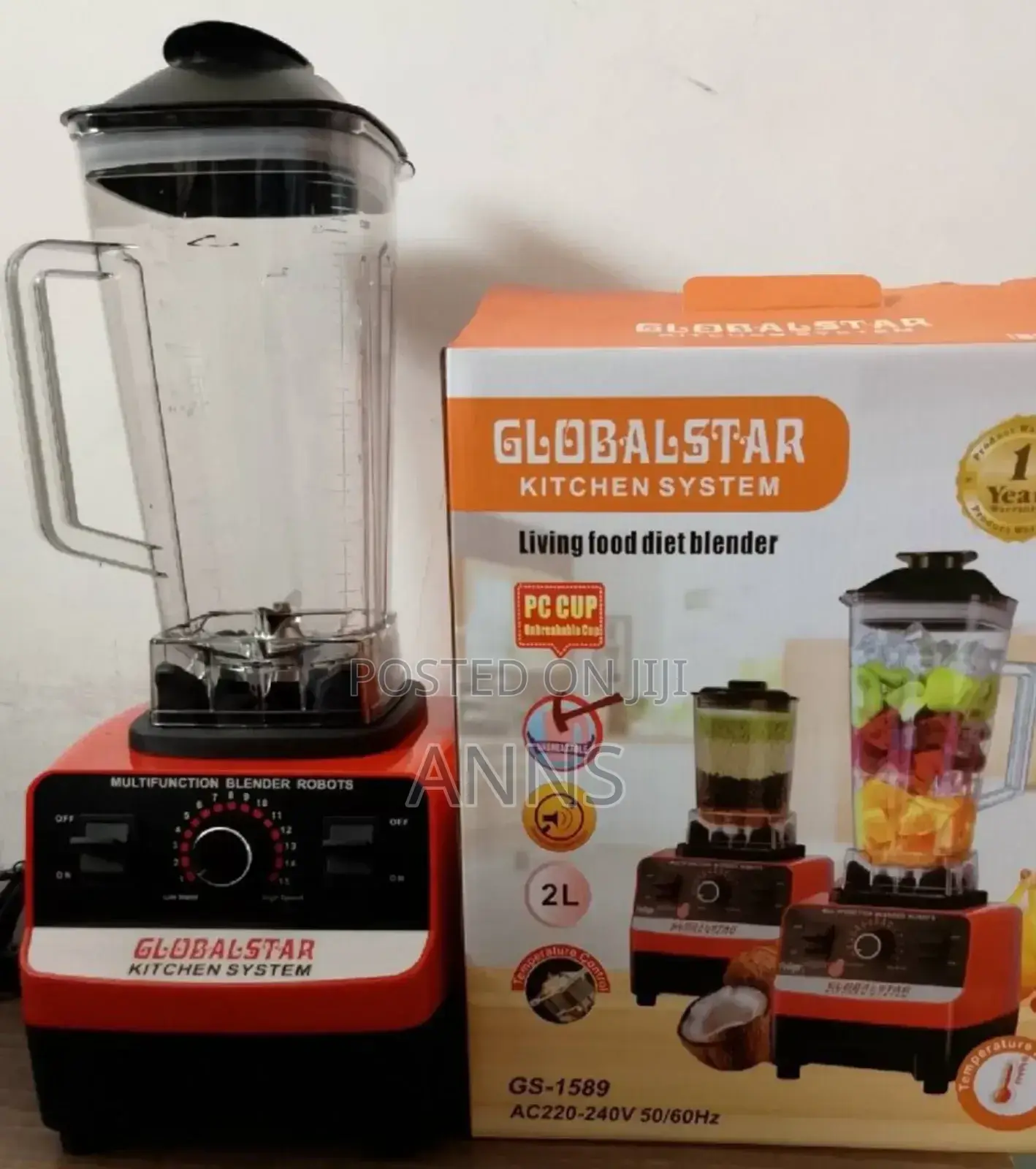 Global Star 2 Litres Commercial Blender