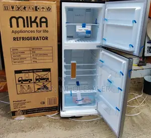 *Mika 202 Litres Double Door Fridge FROST FREE