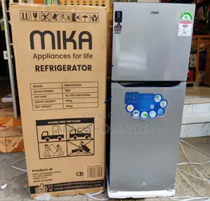 *Mika 202litres Double Door Fridge NO FROST 1.