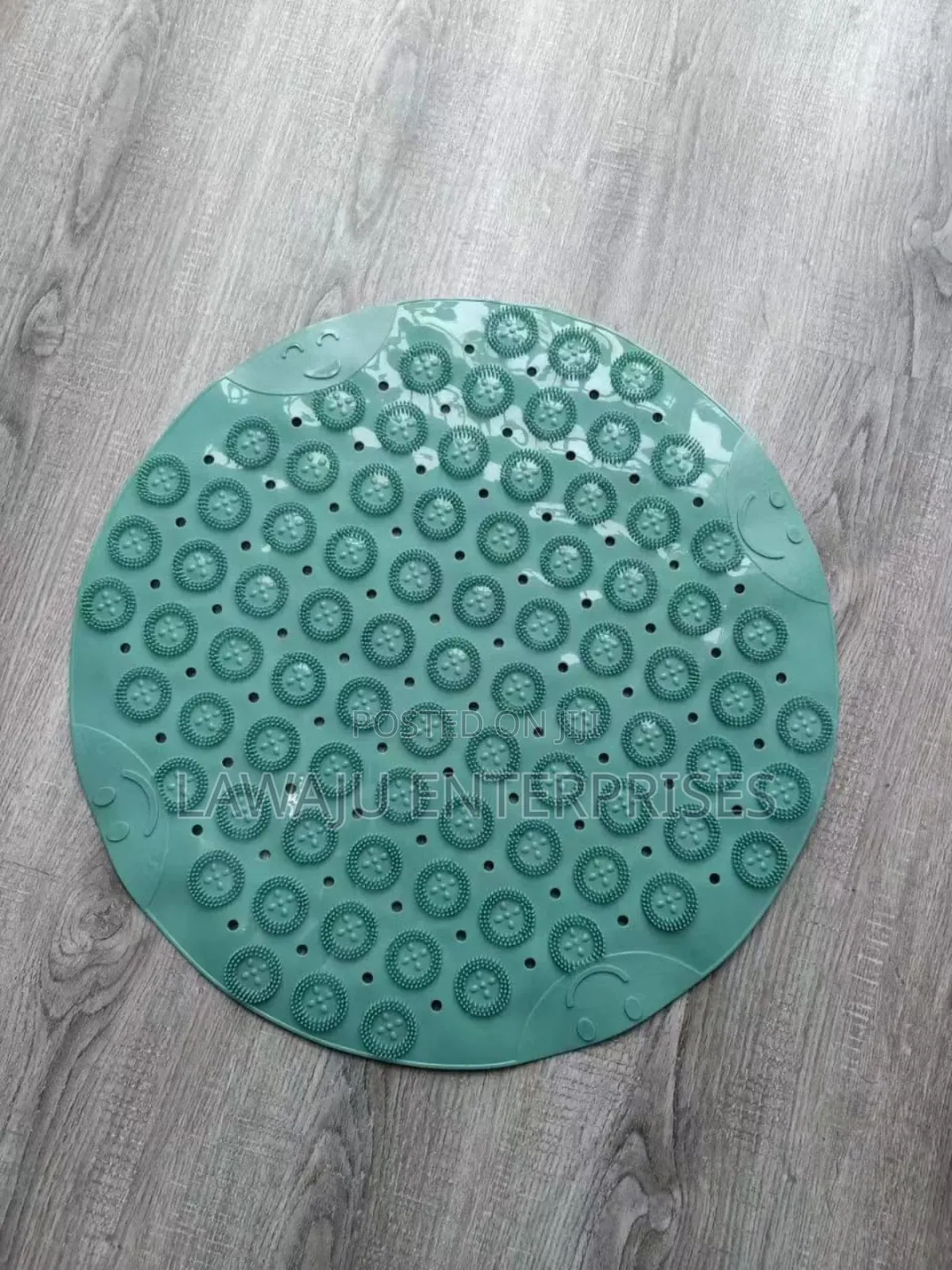 Green Round 53cm Antislip Bathroom Mat