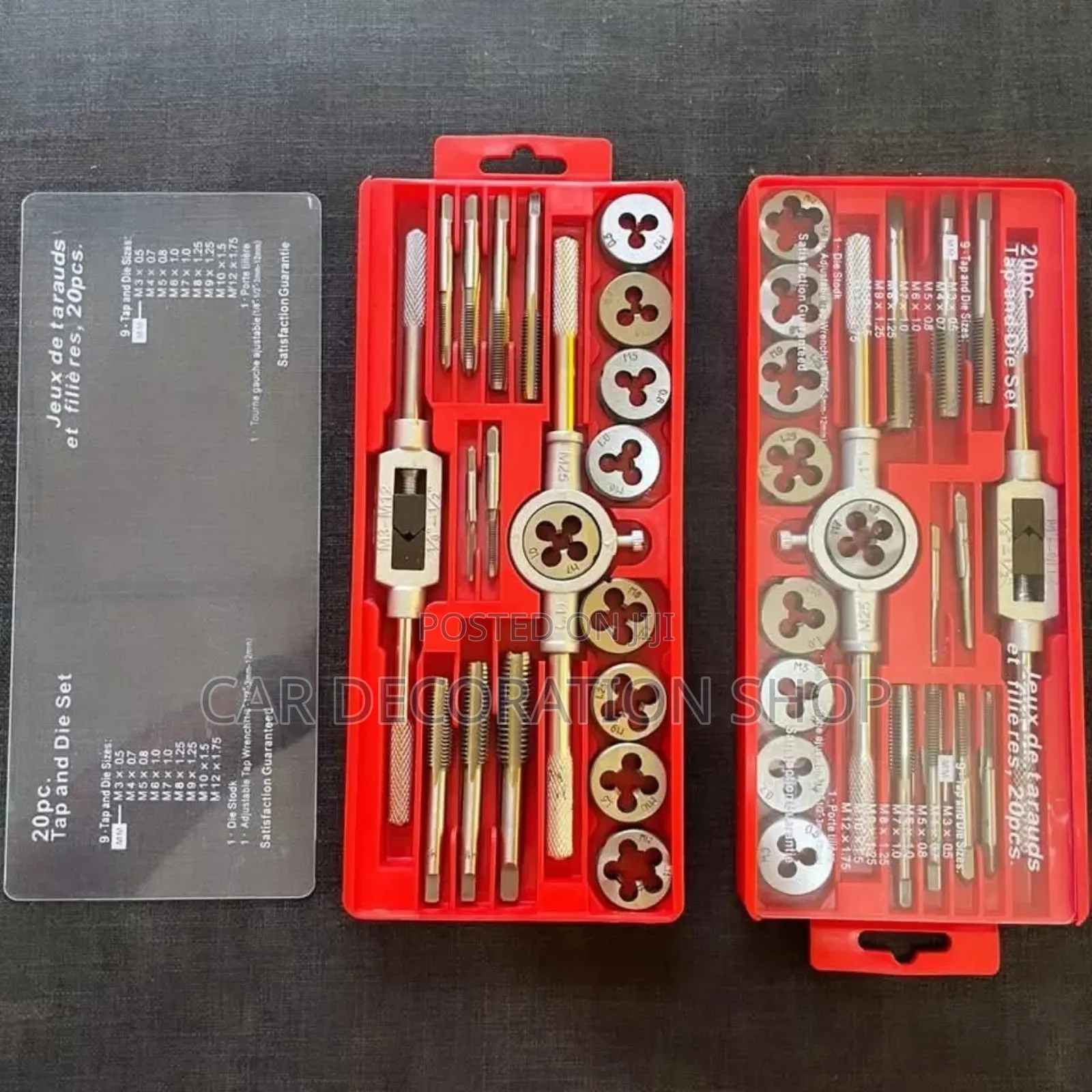 20pcs High Carbon Metric Super Tap and Die Set
