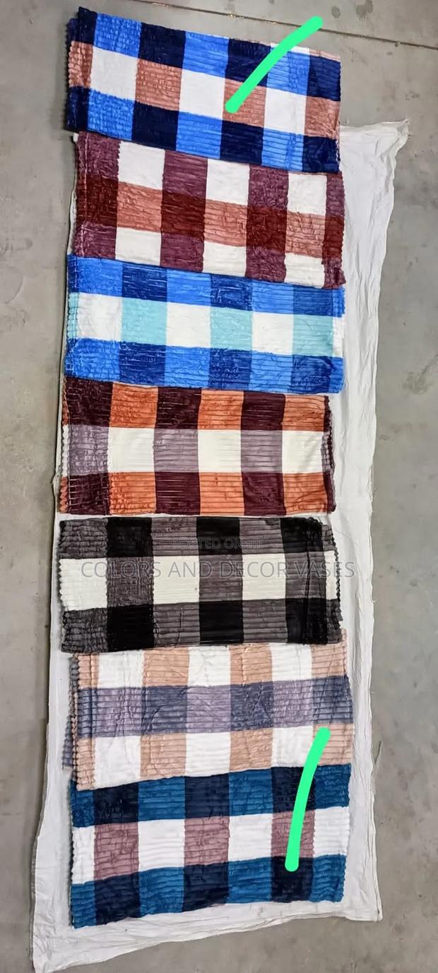 Checked Fleece Blankets in Stock - main view