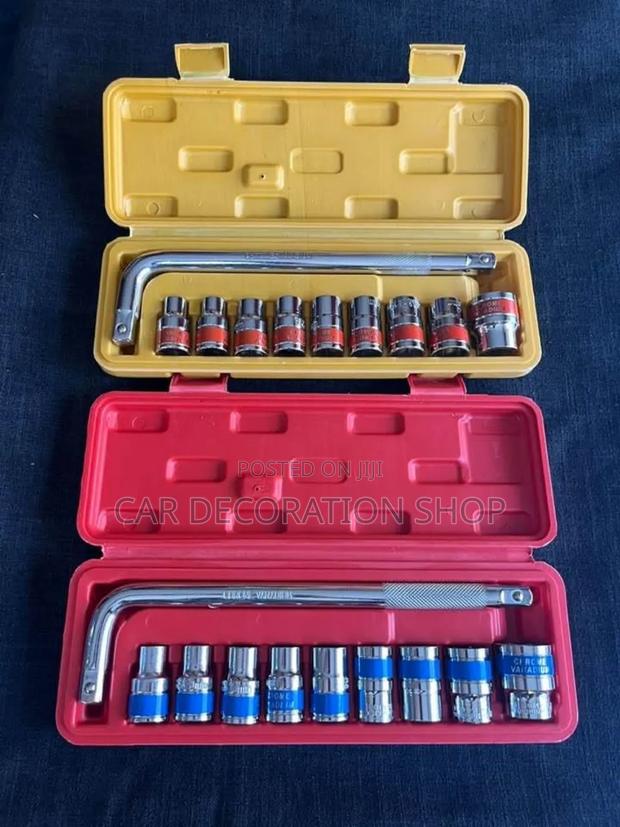 10pc Socket Wrench With L Type Handle - main view