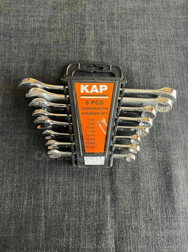 Combined Spanner Set 8pc Chrome Finish - main view