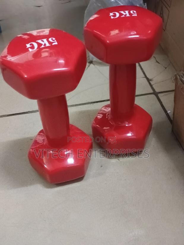 Coated Dumbbell 5kg Pair - main view