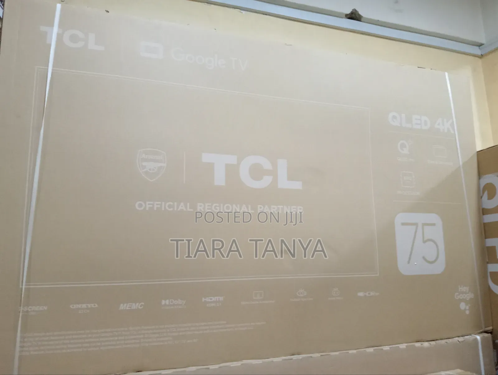 TCL 75" Smart Qled Google Tv P79k