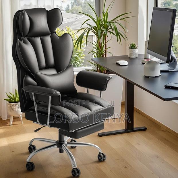 Office Chair: Faux Leather Executive Office Chair - main view
