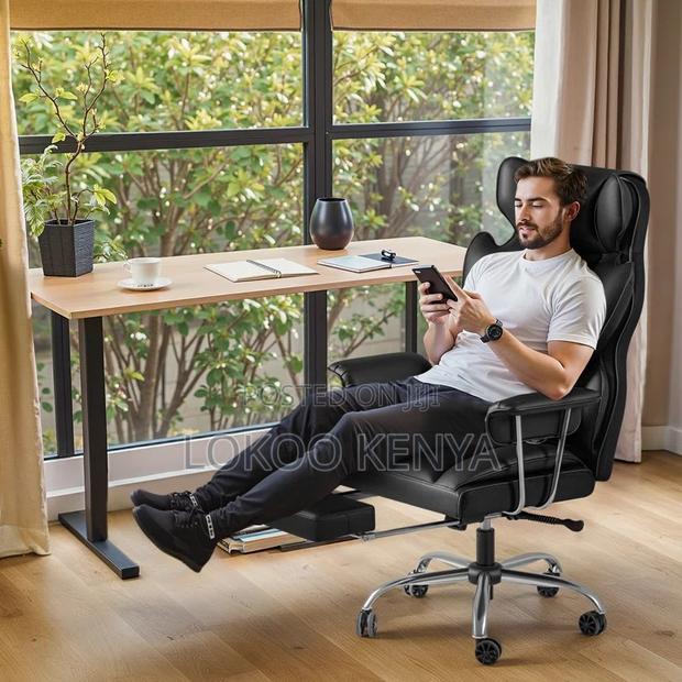 Office Chair: Faux Leather Executive Office Chair - thumbnail 4