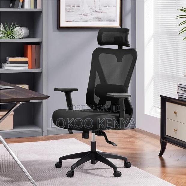 Office Chair : Ergonomic Swivel Mesh Back Office Chair - thumbnail 2