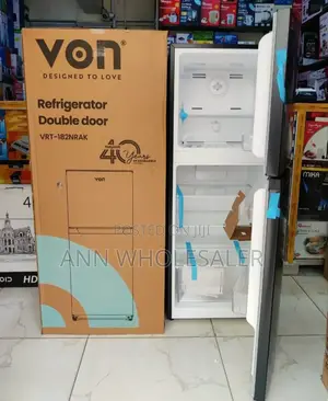 *Von Fridge Double Door 181litres NO FROST 