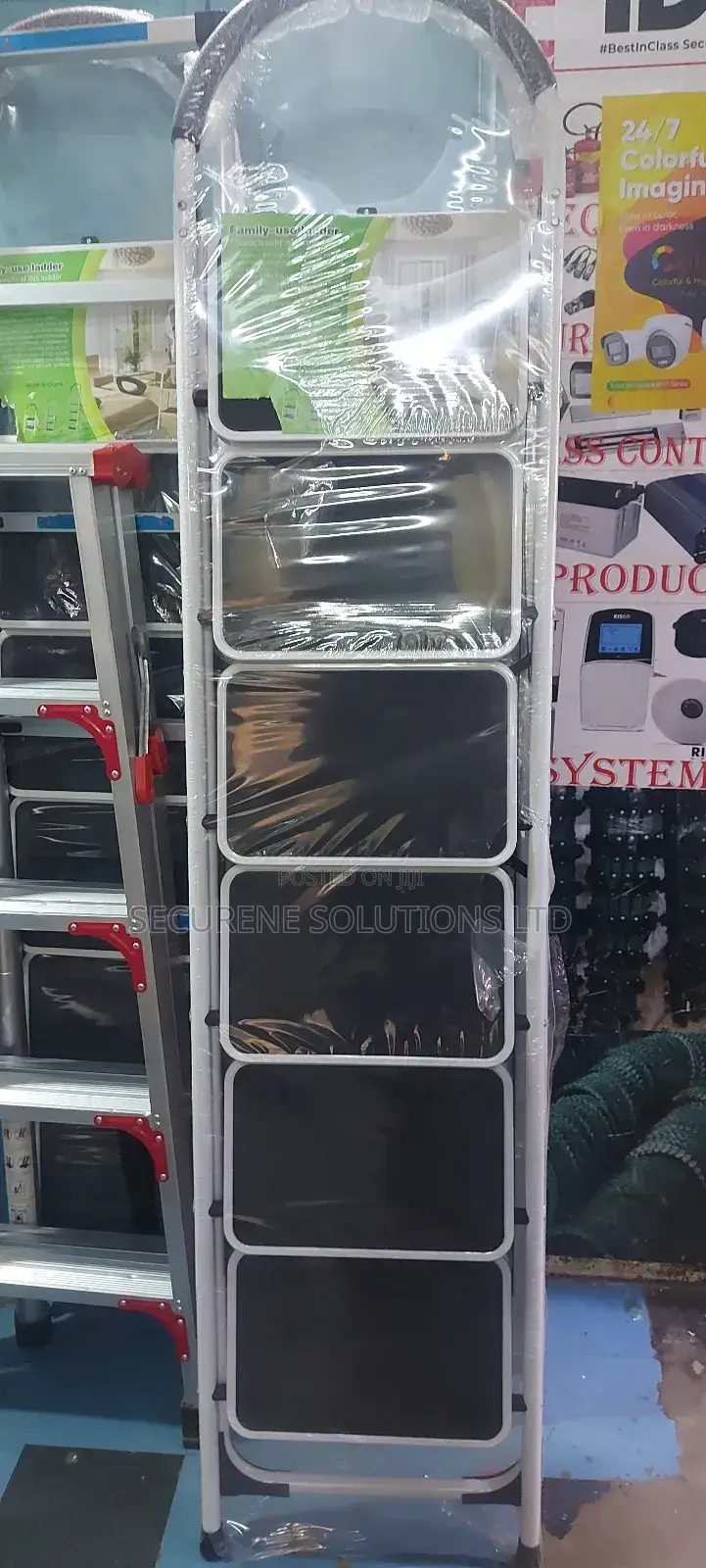 6 Steps Folding Steel Ladder, With Rubber
Hand Grip