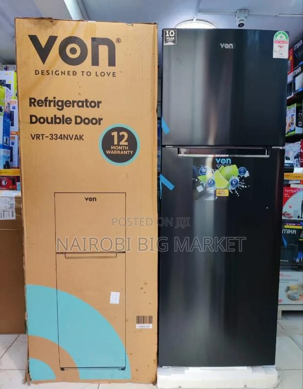 Von Fridge Double Door 334litres - main view