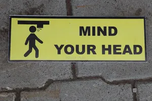 Mind Your Head Signage (12 By 4.5inches)