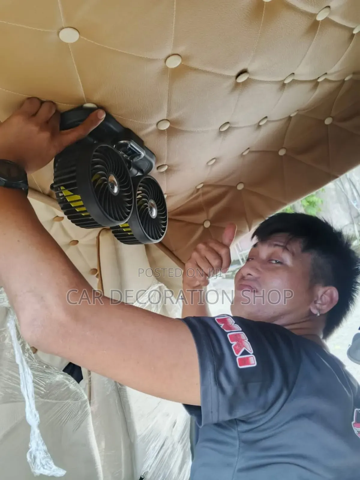 Car Adjustable Car Double Fans