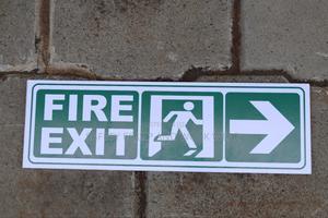 Hazard Exit Sign - thumbnail 2