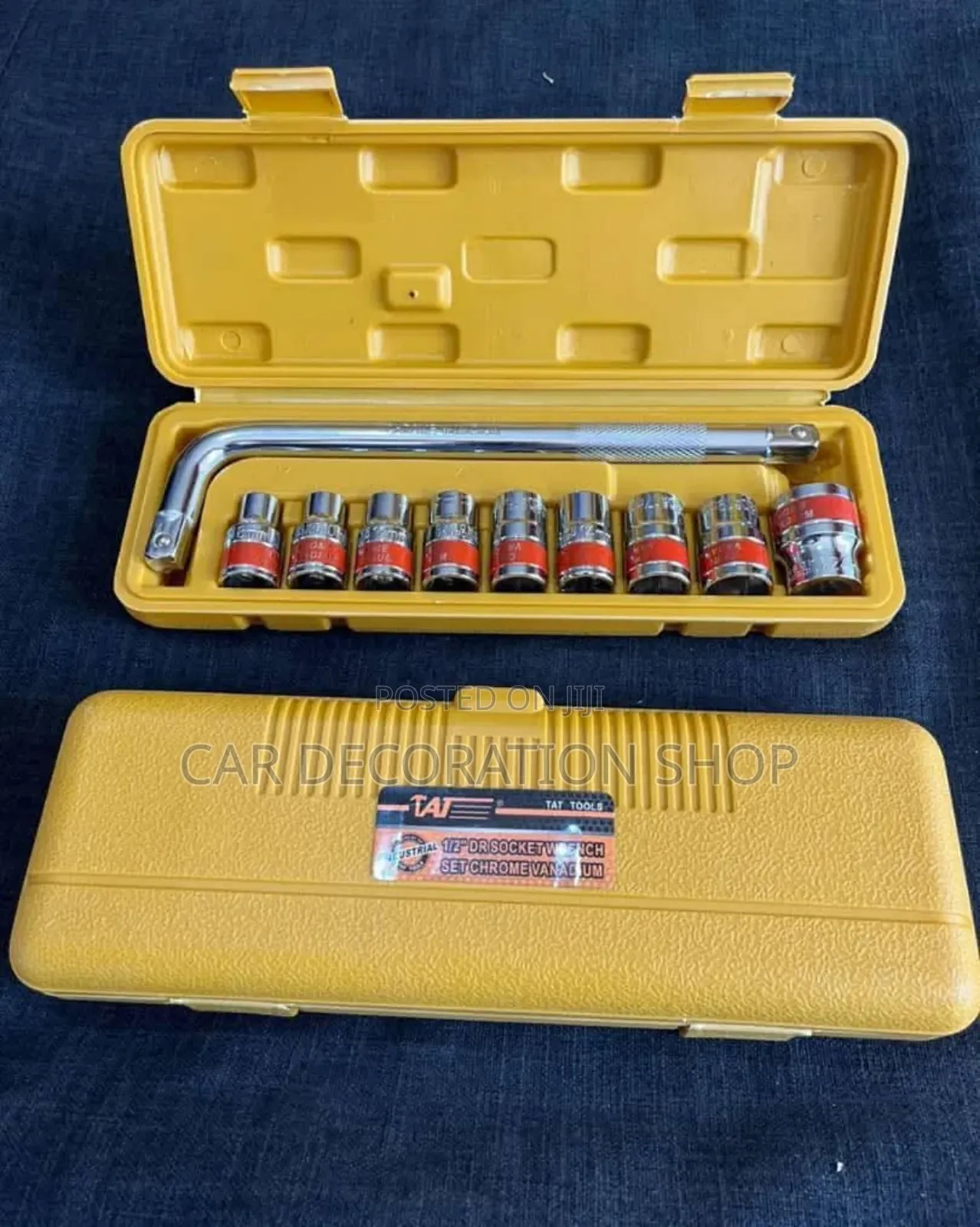 10pc 1/2dr Socket Wrench Set Chrome Vanadium Set
