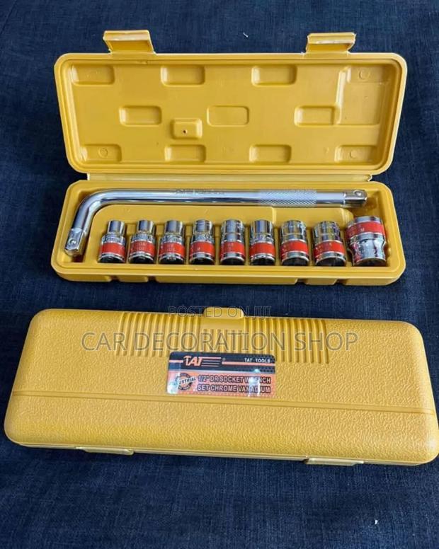 10pc 1/2dr Socket Wrench Set Chrome Vanadium Set - main view