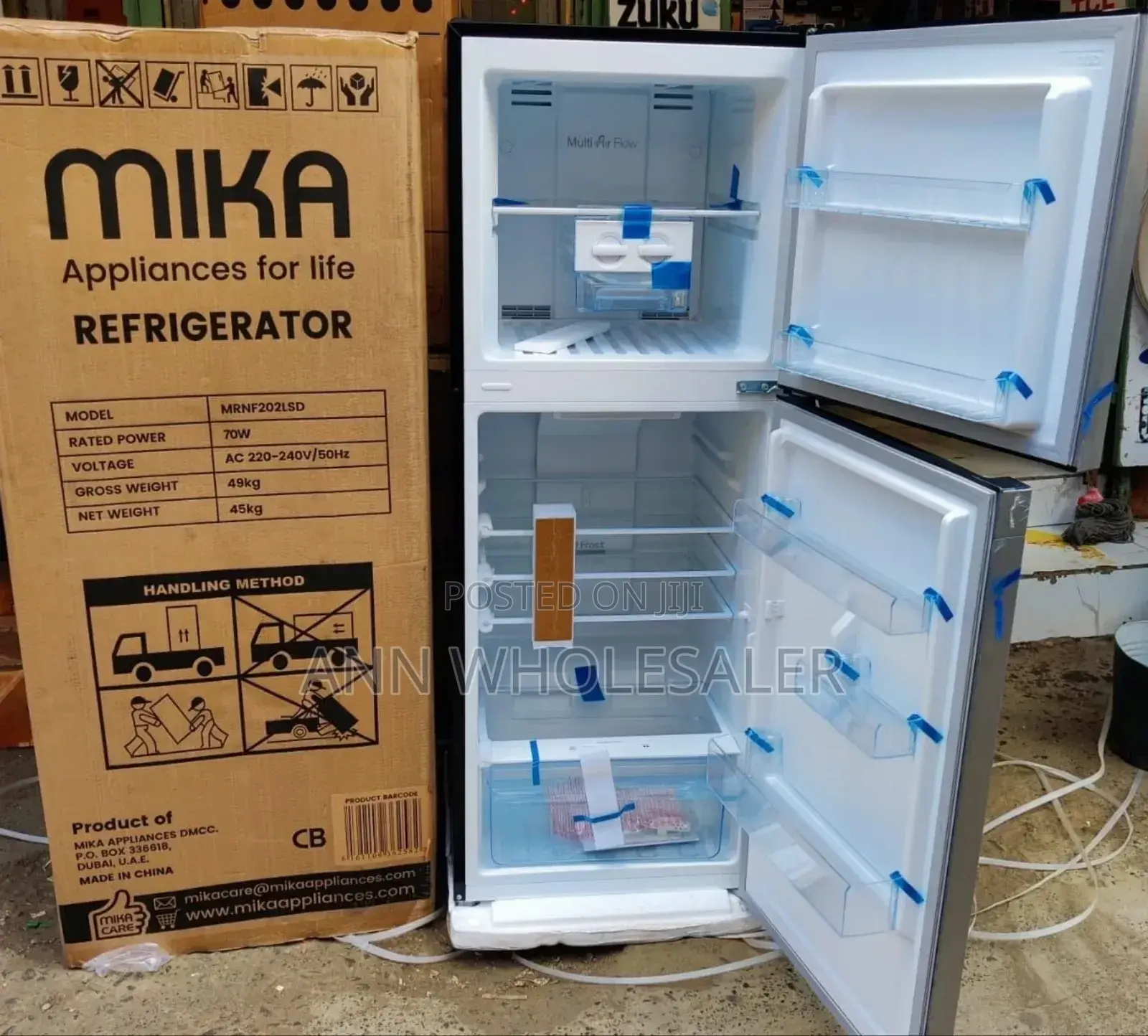 202litre No Frost Mika Fridge