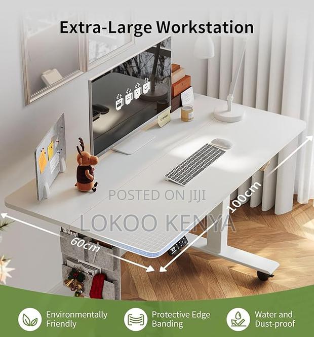 Office Desk: 1400mm Motorized Electric Adjustable Desk - thumbnail 2