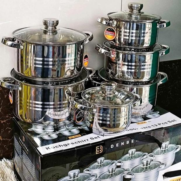 12 Pieces Stainless Steel Edenburg Cookware Set