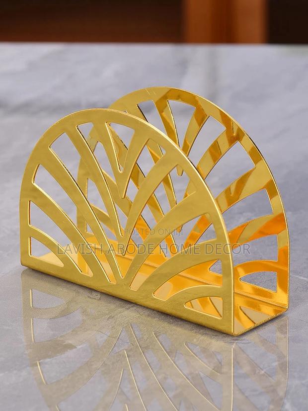 Gold Serviette Holder - thumbnail 3