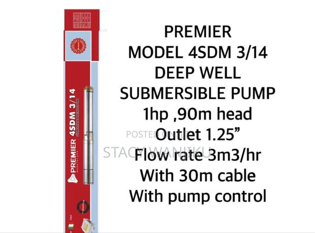 New 1hp Submersible Water Pump/ Premier Submersible Pump 1hp