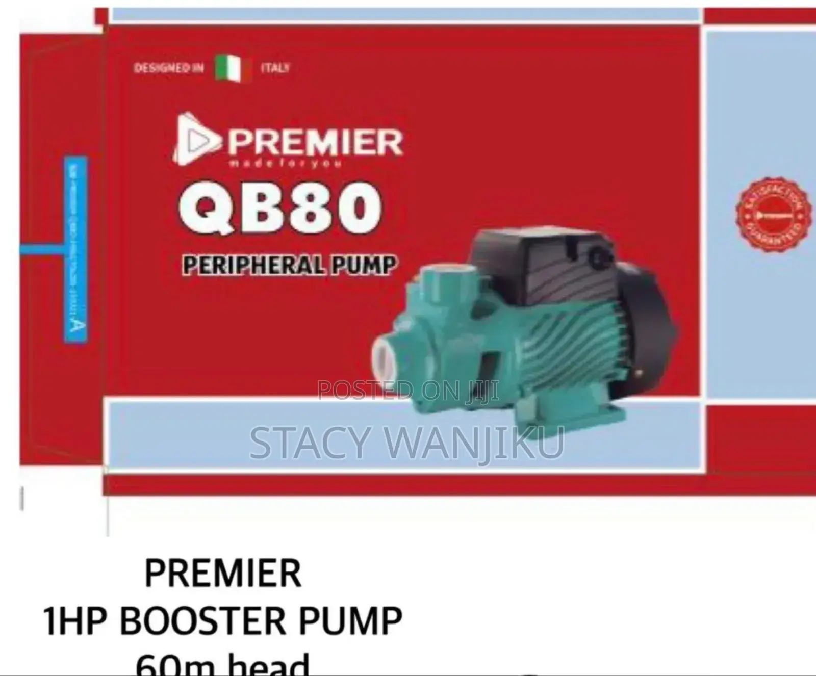 Premier 1hp Booster Pump/ 1hp Water Pump