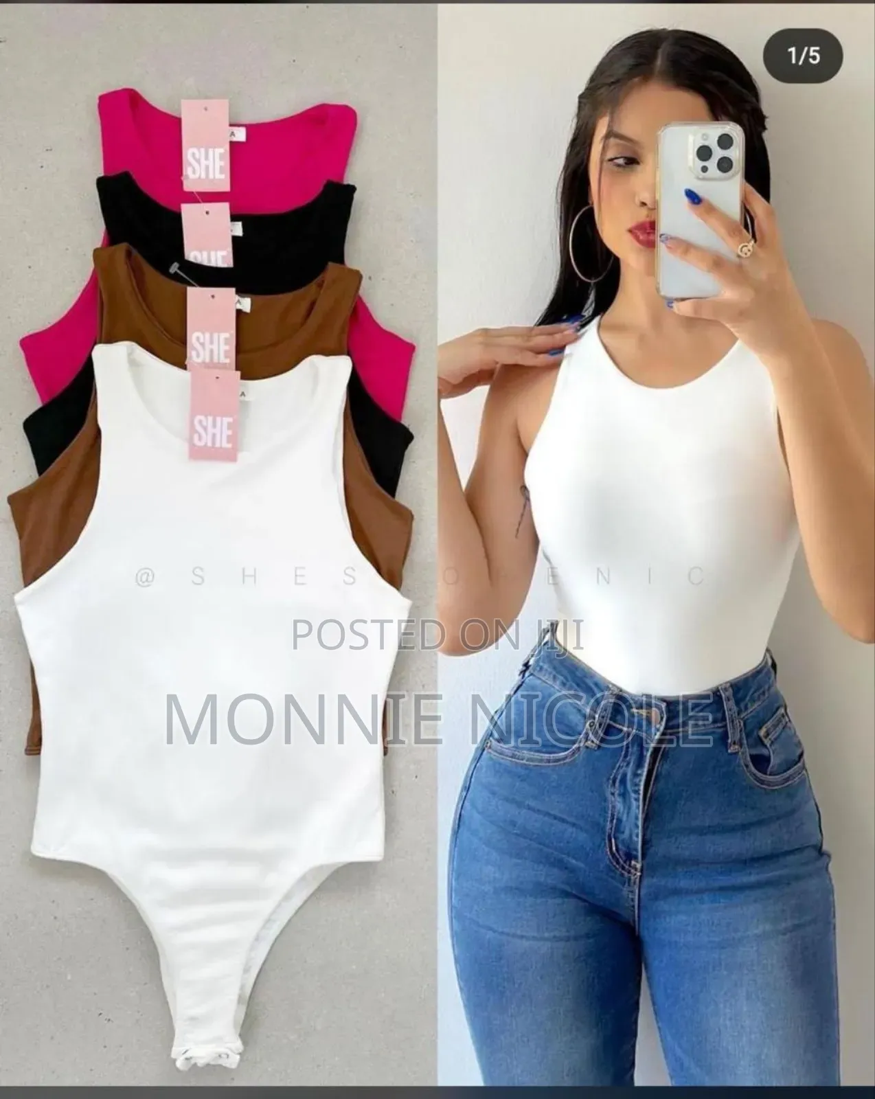 Sleeveless Bodysuit Top