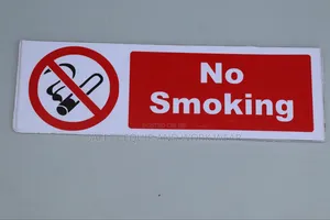 No Smoking Signage (12.2 By 4 Inches)