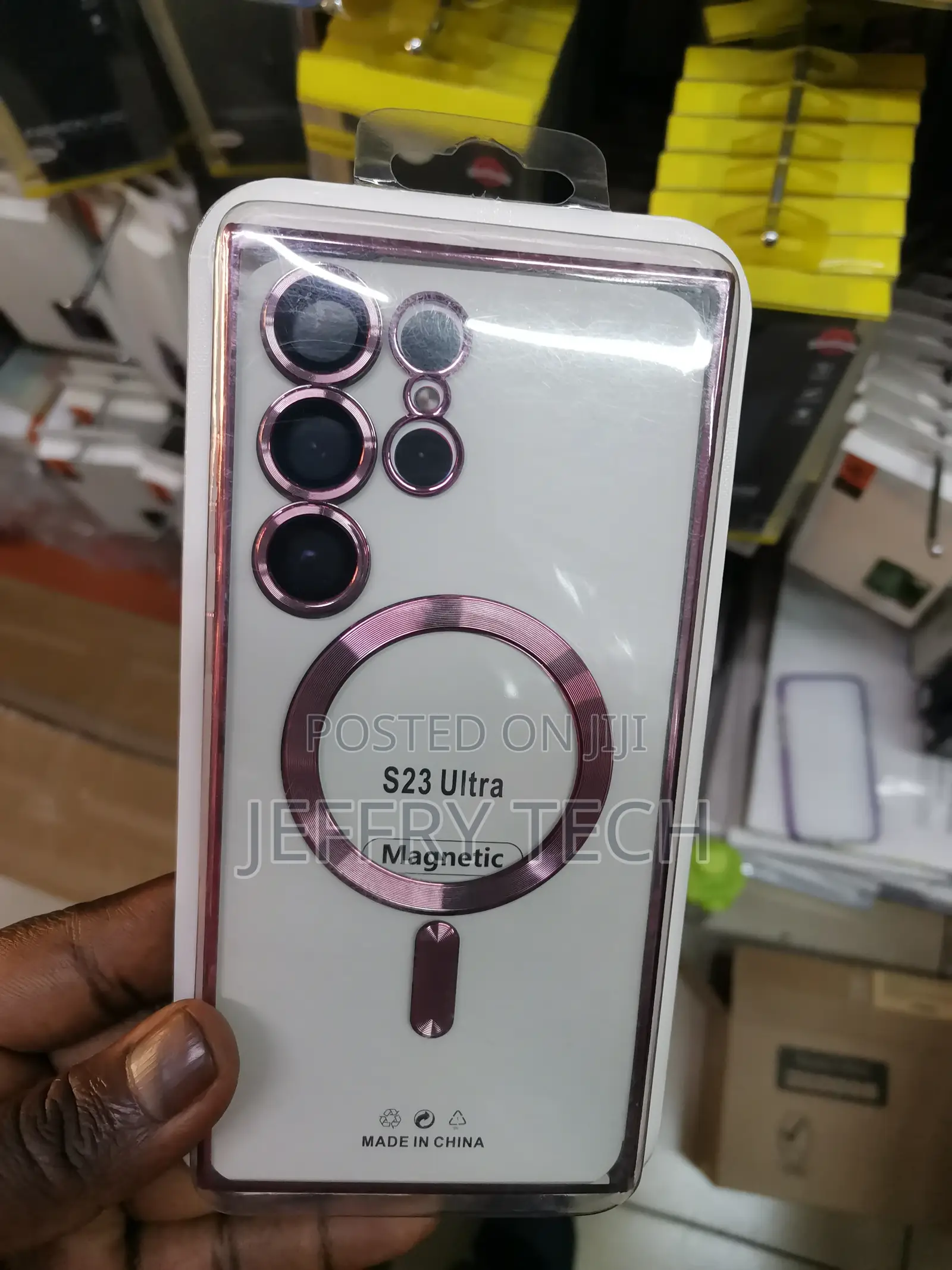 S23 Ultra Lense Protector With Magsafe Electroplated Case