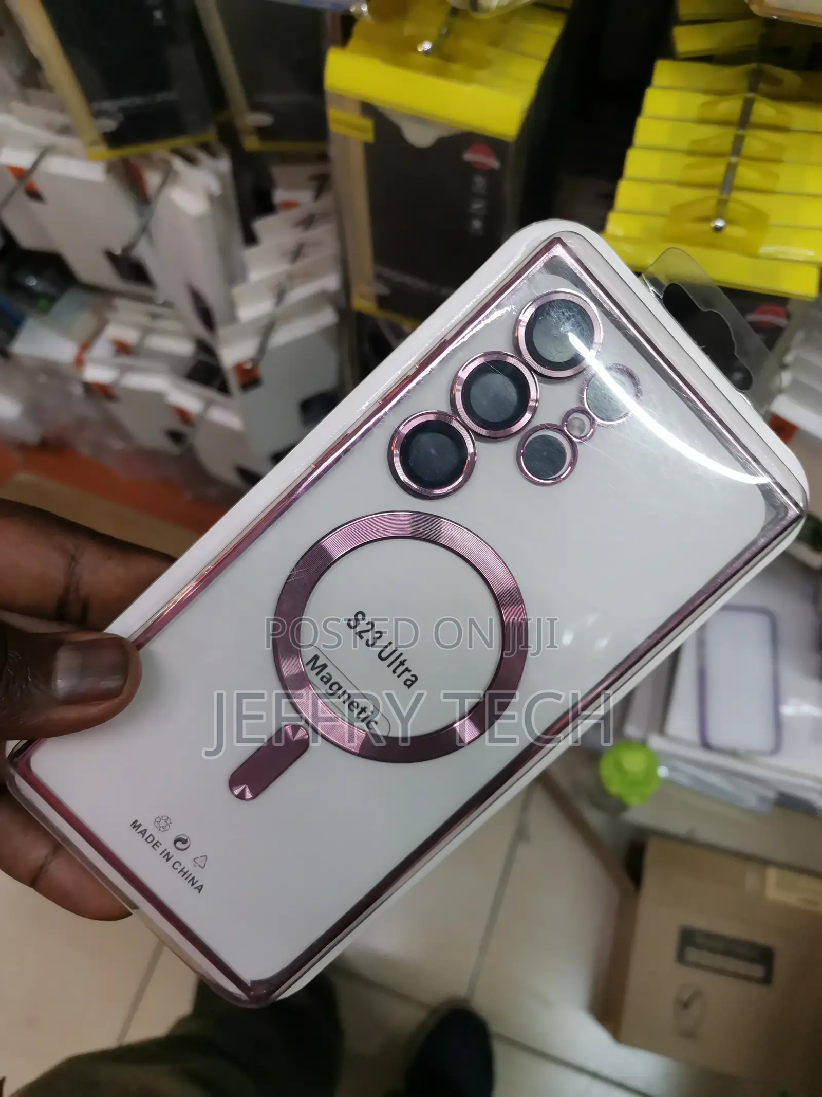 S23 Ultra Lense Protector With Magsafe Electroplated Case