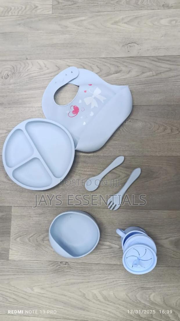 6pc Silicone Weaning Feeding Sets - main view