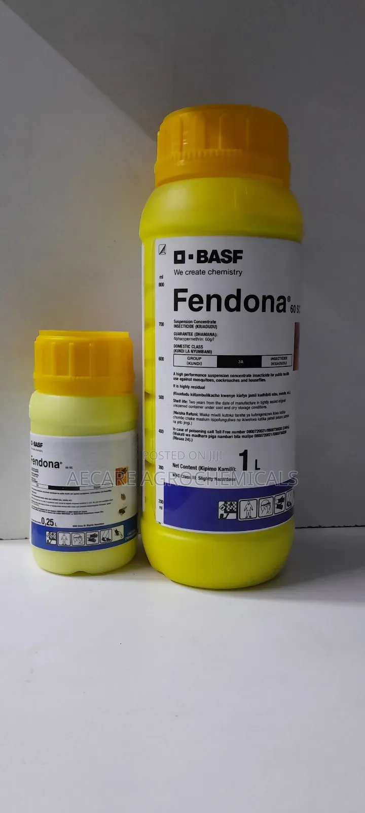 FENDONA 60sc Pesticide 250ml and 1litre