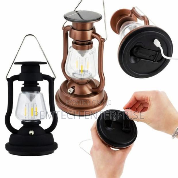 Solar Rechargeable Camping Lantern Lamp - thumbnail 3