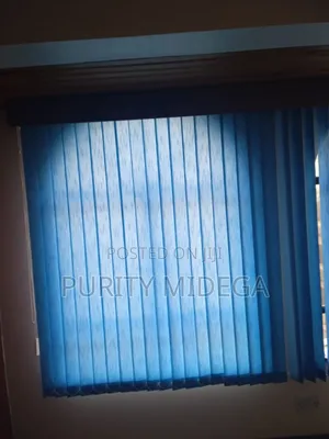 Blue Vertical Modern Blinds