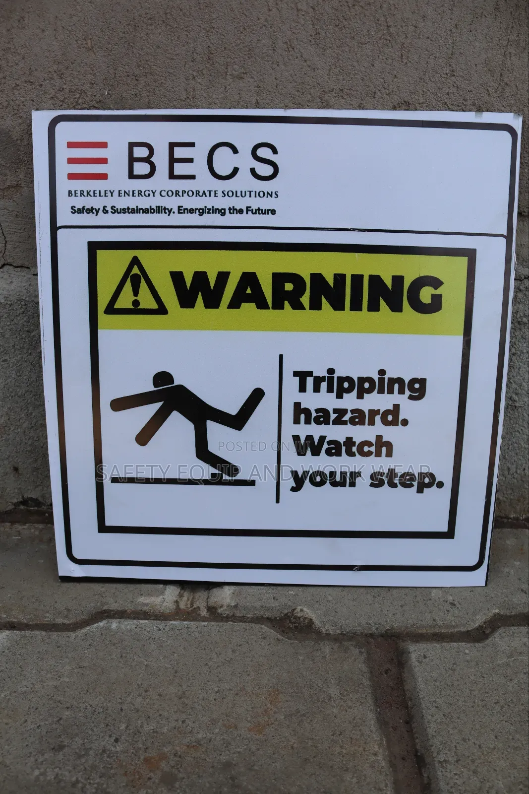 Tripping Hazard Signage