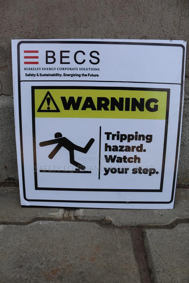 Tripping Hazard Signage - main view