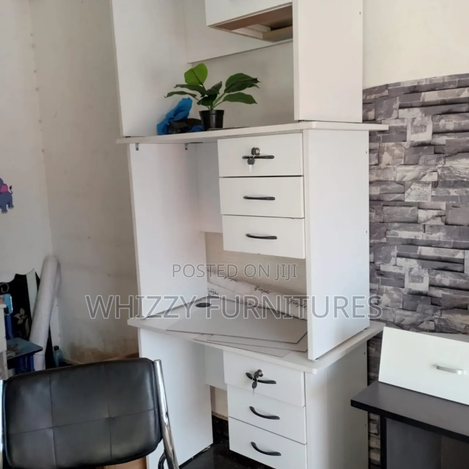 White Office Study Desk