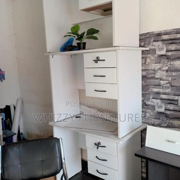 White Office Study Desk