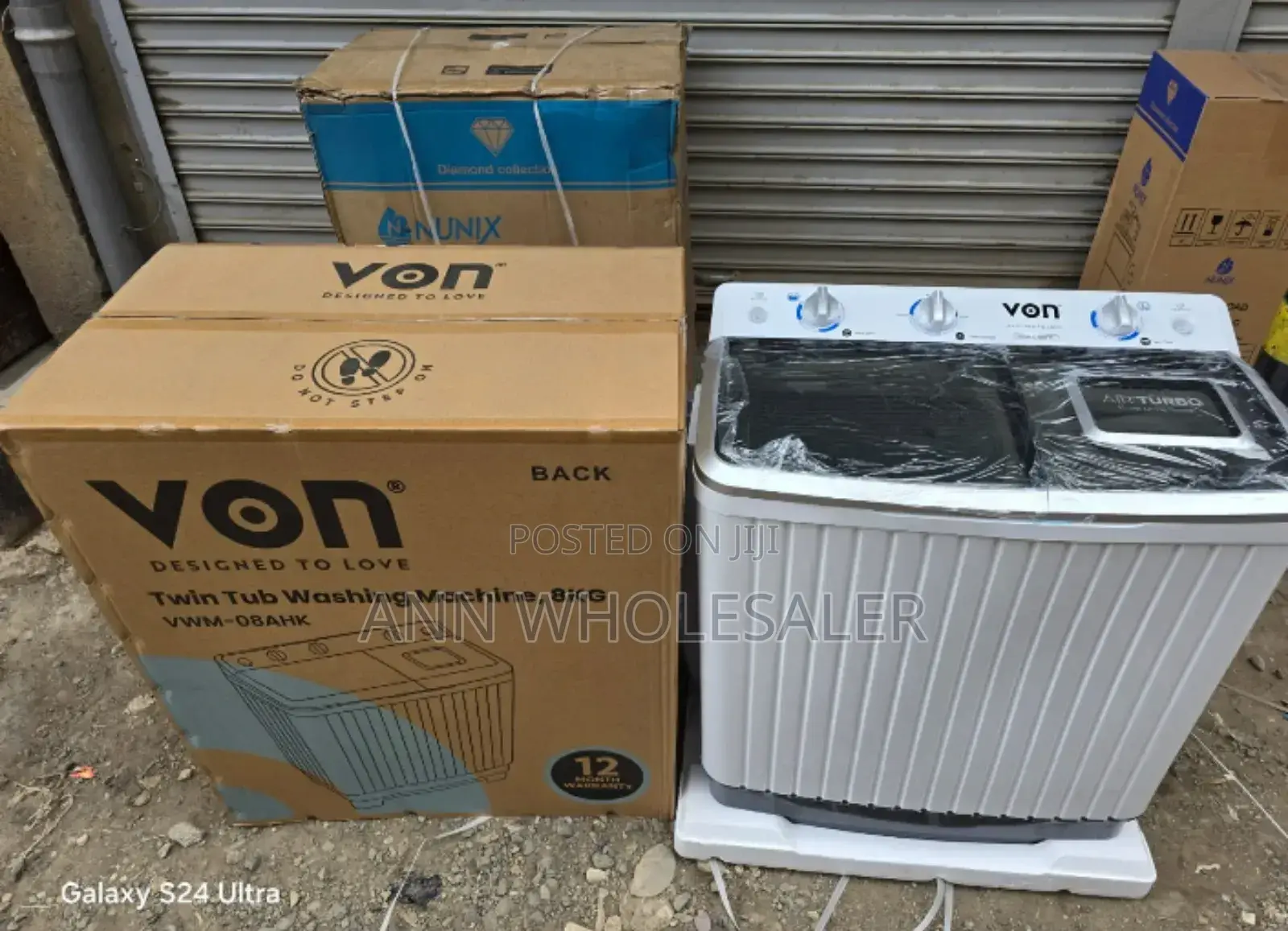 Von 8kgs Washing Machine Twin Tub Top Load