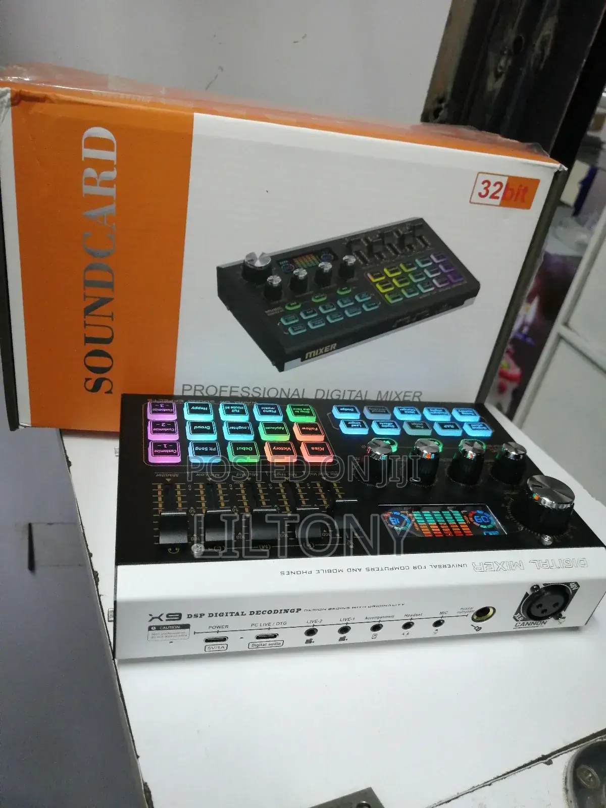 DJ Mixer Sounds Card