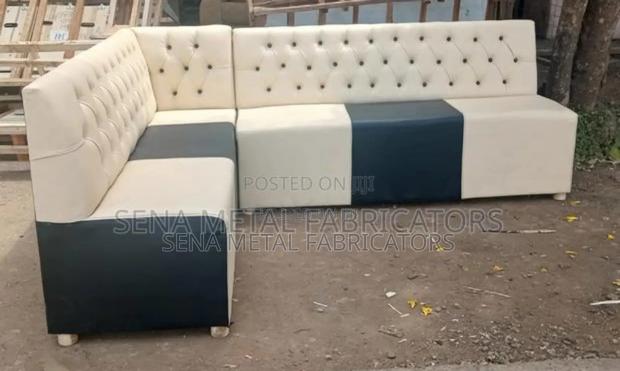 Corner Couch With a 3-Seater Pair. - main view
