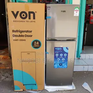 Von 138 Litres Double Door Fridge