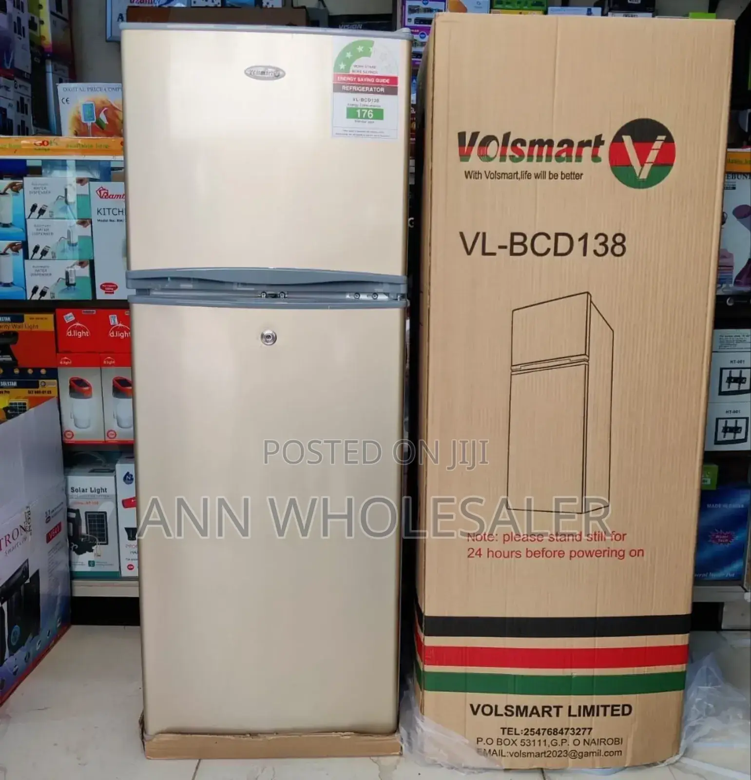 *Volsmart 138 Litres Double Door Fridge+.
